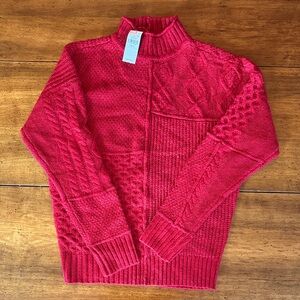 American Eagle Vibrant Red Turtleneck Sweater